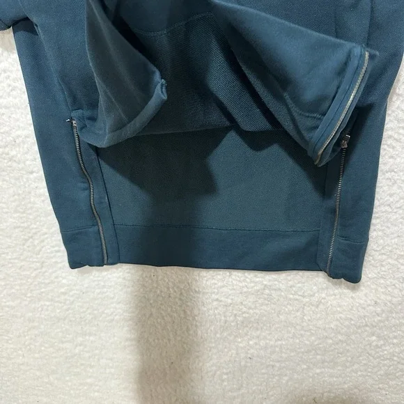 Athleta Crosstown Track Dress 1/4 Zip Long Sleeve Stripes Women's Size XS Green‎ - Picture 9 of 16